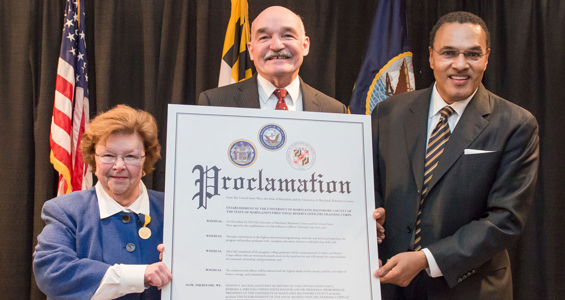 Naval ROTC Proclamation Signing